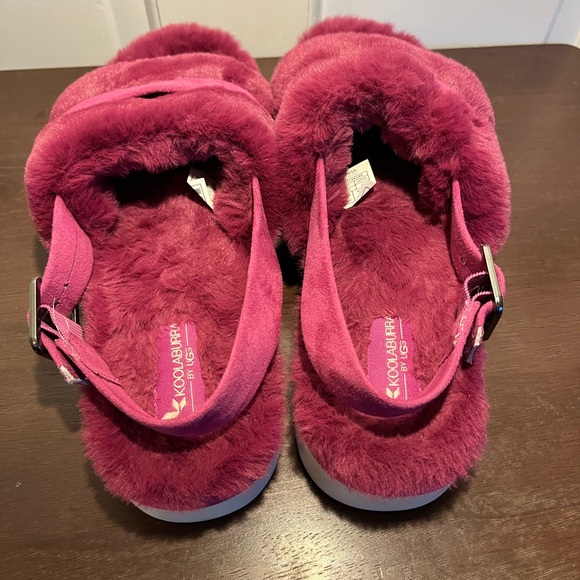 Koolaburra by Ugg Women’s FUZZ'N II Slingback Slide Sandals Pink Size:8 - Picture 2 of 6